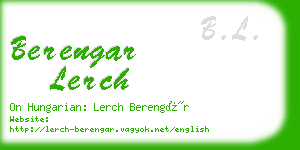 berengar lerch business card